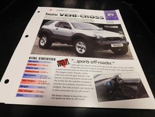 1997+ Isuzu Vehi-Cross Spec Sheet Brochure Photo Poster