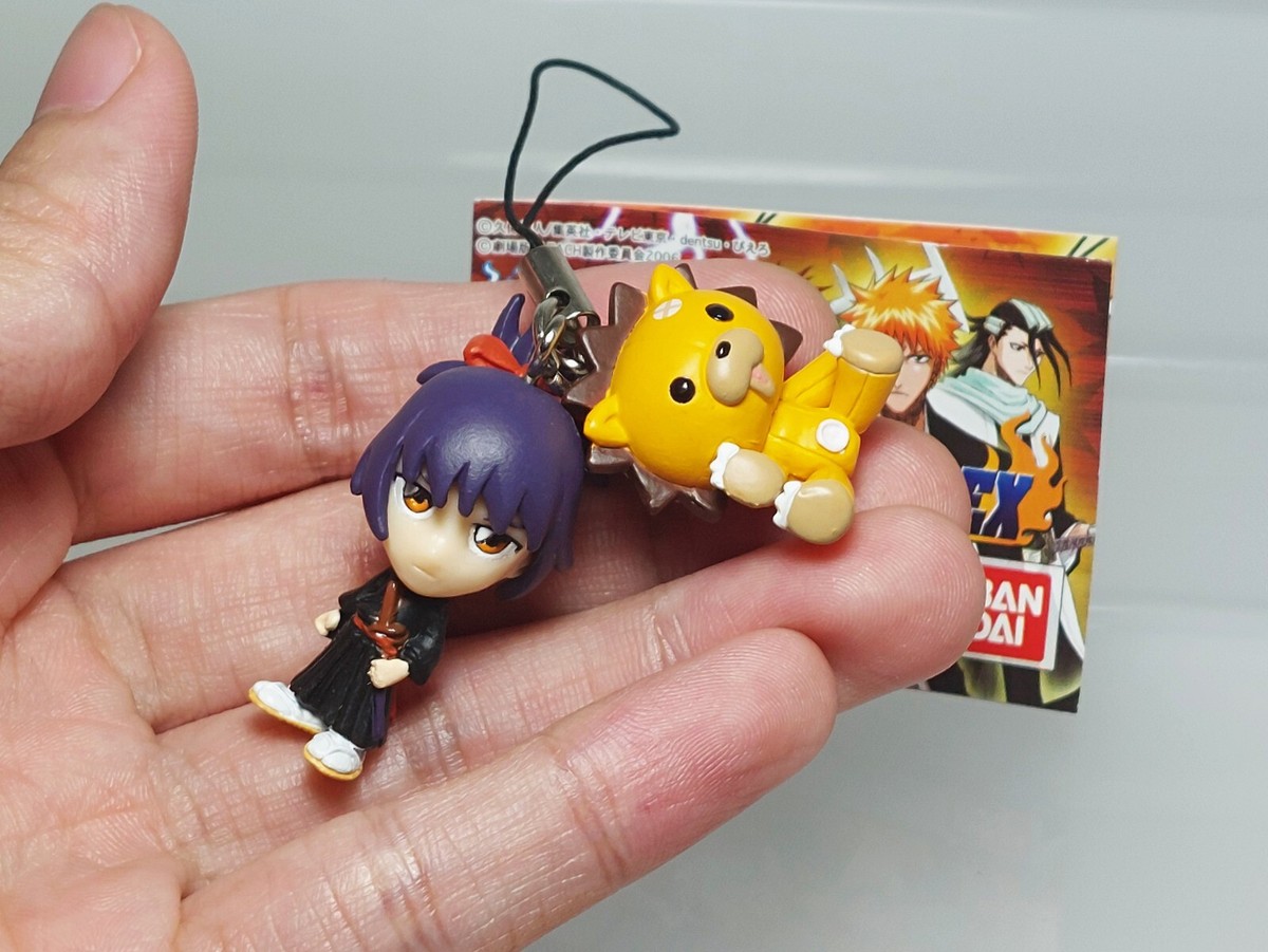 Bleach Swing EX Senna & Kon Strap Figure Bandai 2006 Toy