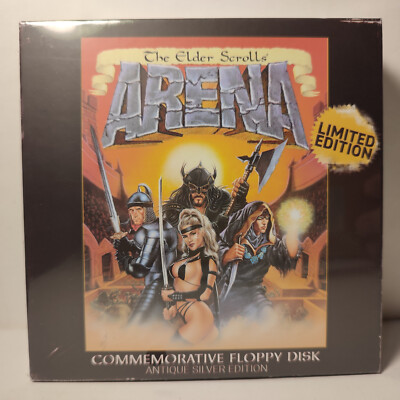 The Elder Scrolls Arena Commemorative Floppy Disk Antique Silver Limited Edition