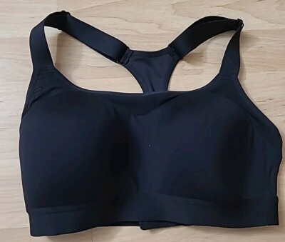BROOKS size 32 D RUNNING Sports Dare Racerback Bra black