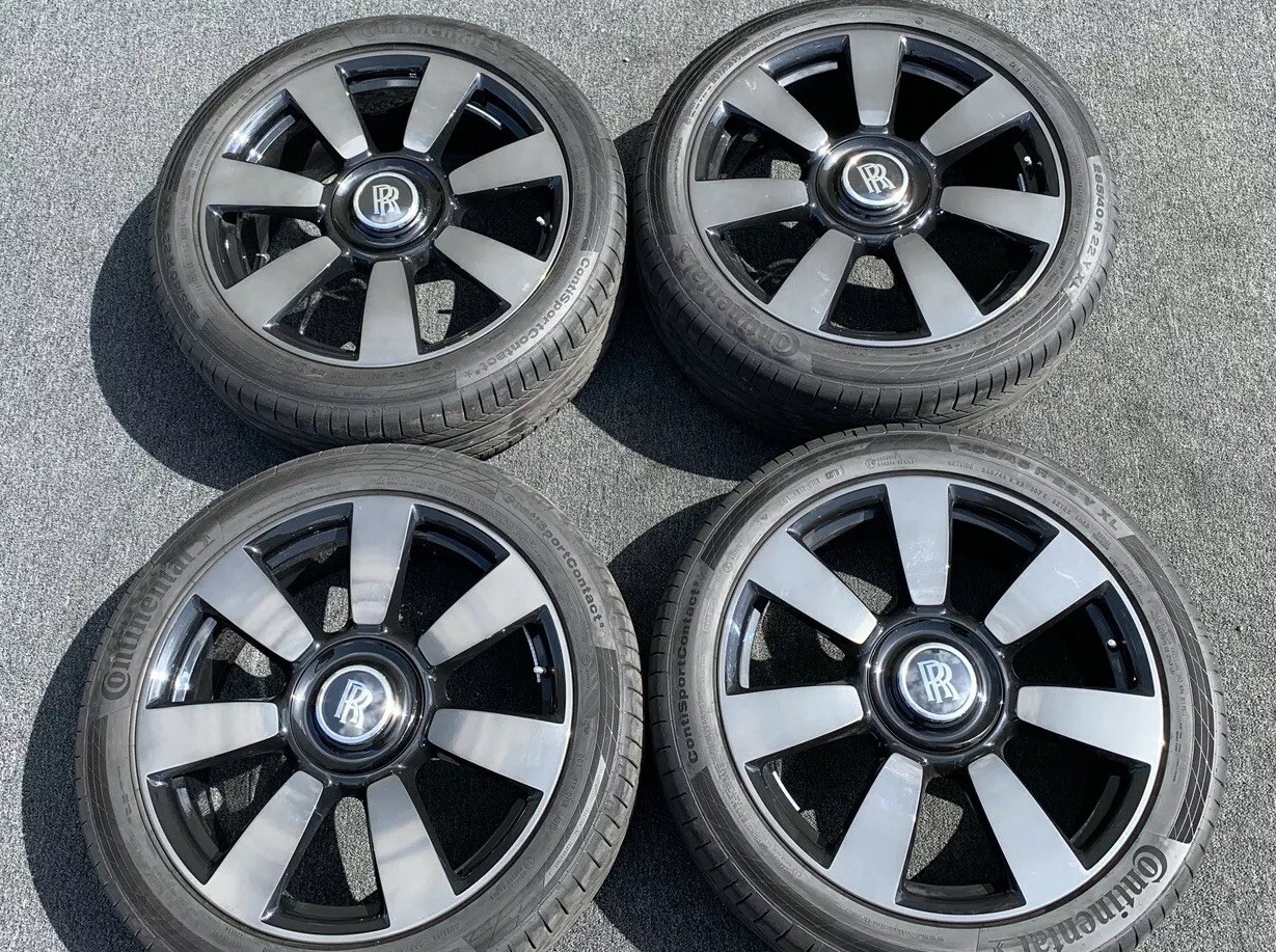 ROLLS ROYCE CULLINAN 7 SPOKE PART POLISHED SHADOW WHEELS 