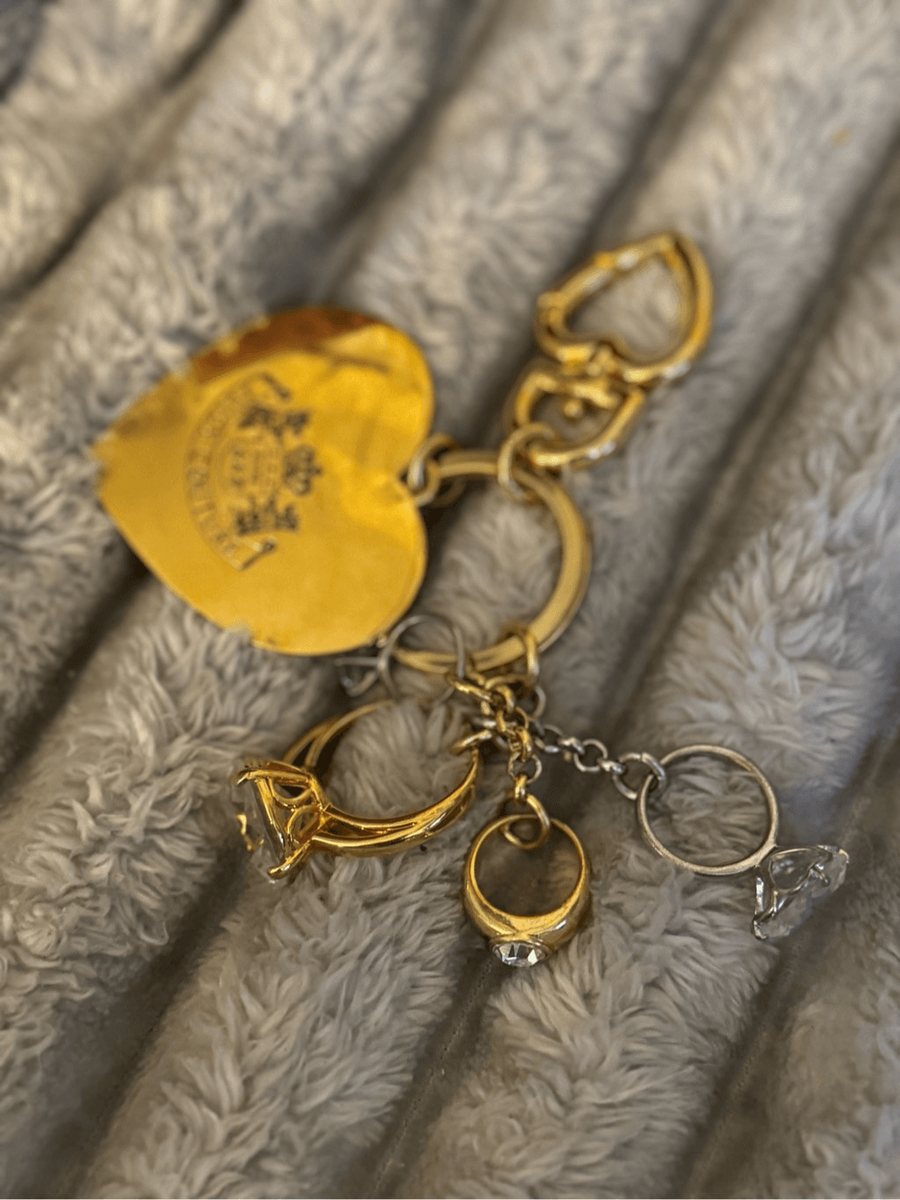 Juicy couture royal multi ring engagement ring bag charm /fob