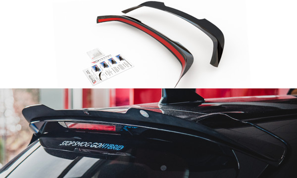 CUP Dachspoiler Schwarz FüR Toyota Corolla 7 HB Spoiler Aufsatz VerläNgerung-image