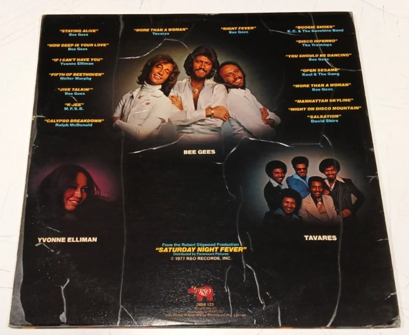"Saturday Night Fever Soundtrack" 1977 Aus 1st.Press EX/Near Mint Double LP - Image 4 of 4