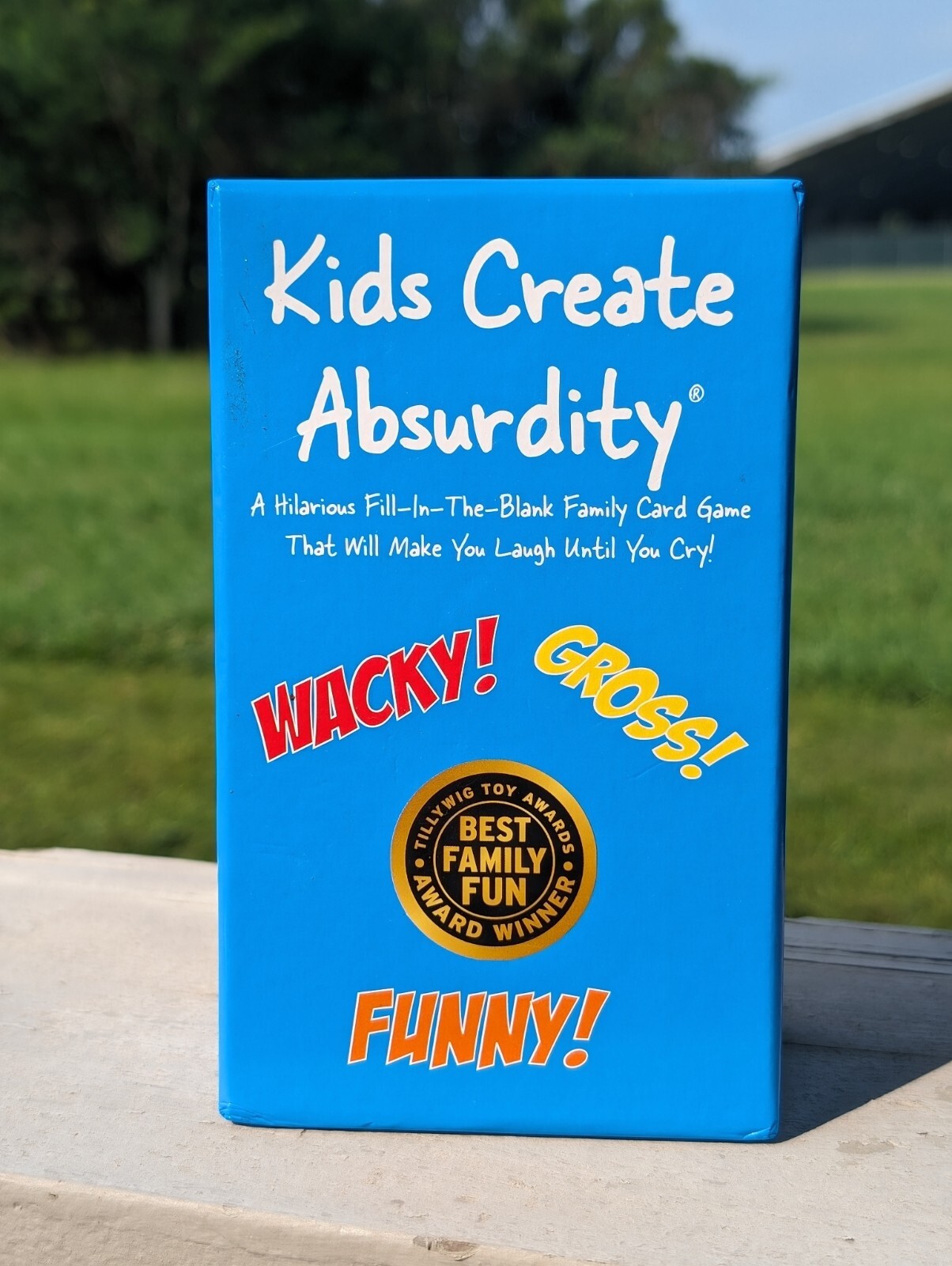 KIDS CREATE ABSURDITY Hilarious Question And Answer Game Card Game 100% COMPLETE
