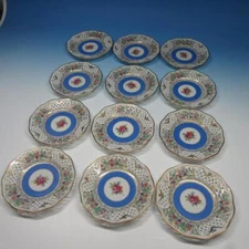 Schumann Bavaria - Dresden Line - 12 Reticulated Bread Plates - 5¾ inches
