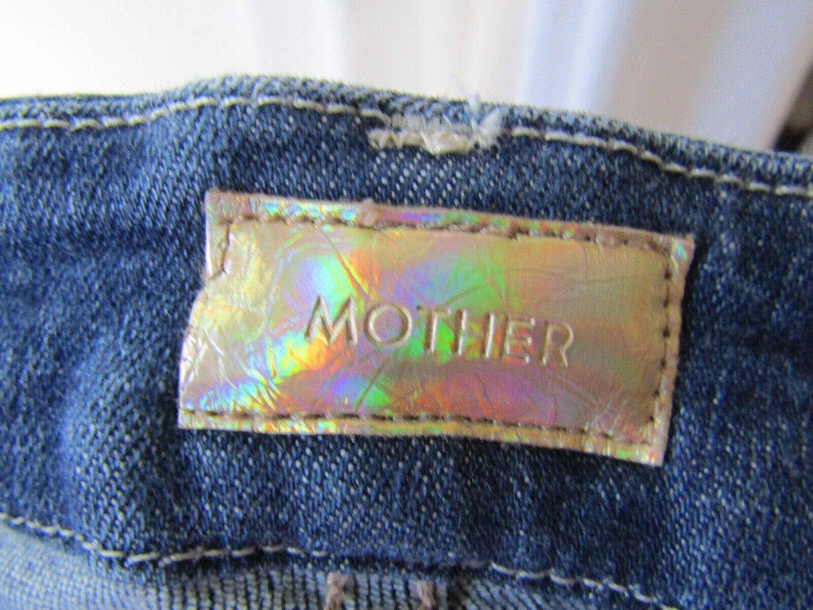 Mother Looker Ankle Fray Blue Jeans Size 26 - image 8