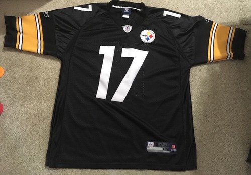 Pittsburgh Steelers MIKE WALLACE #17 Football NFL Jersey Top / Mens Size XL - 50