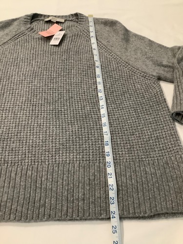 LOFT Womens Knit Sweater Size S Gray Winter Long Sleeve Pullover Warm Soft New - Picture 14 of 17