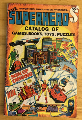 Superhero Catalog of Games, Books Toys Puzzles #1 Spiderman Hulk Batman Iron Man