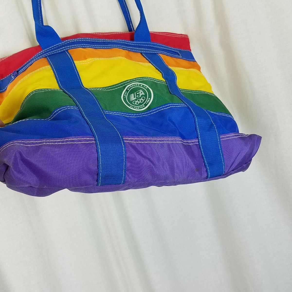 レア☆ LEVI’S 1984s オリンピック LEVI STRAUSS Rainbow Stripes 1984 USA OLYMPICS Nylon Zip