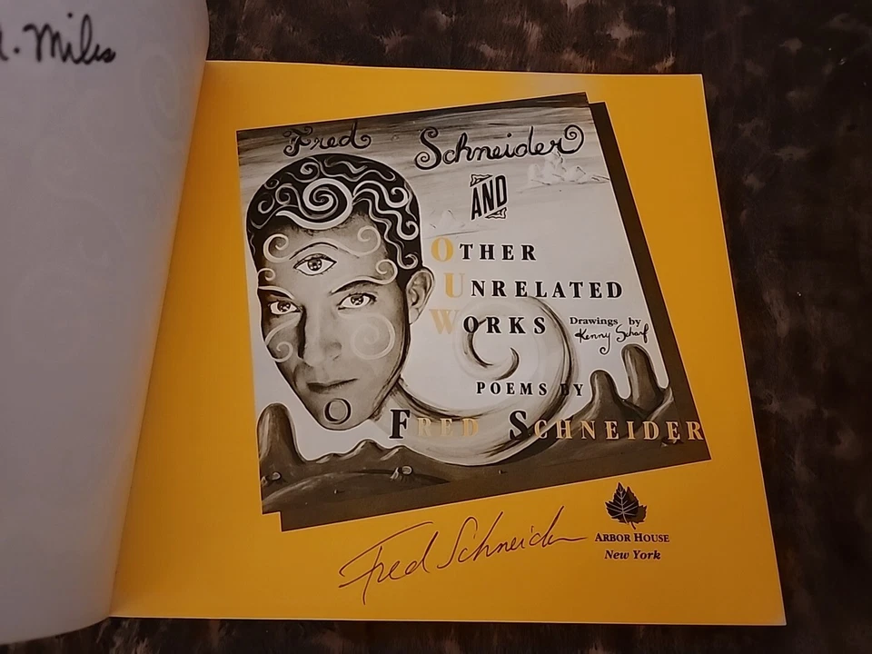 Fred Schneider And Other Related Works SIGNED First Edition 1987 B-52's Foto 2 de 4