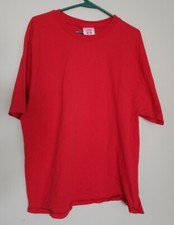 Vintage Hanes Her Way Red Blank T-Shirt (Size XL) Made in USA