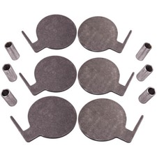 AR500 Steel Target Dueling Tree DIY Kit 6pc 6" x 3/8" Paddles with Tubes Brand