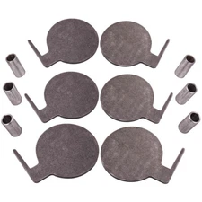 AR500 Steel Target Dueling Tree DIY Kit 6pc 6" x 3/8" Paddles with Tubes Brand