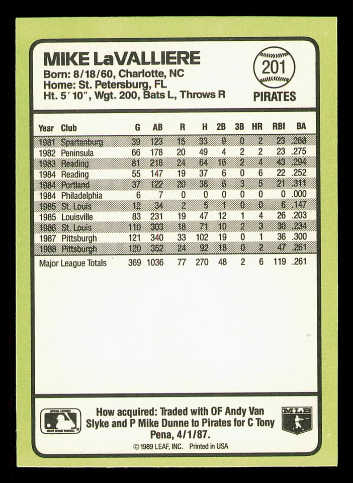 1989 Donruss Baseball's Best #201-336 - Pick from List [v16]  $5+ Free Shipping - Image 2 of 4