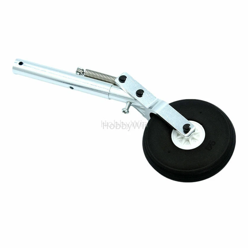 150mm Alum Spring Shock Absorb 1P RC Landing Gear 5mm Recording with PU Tyre - Image 4 of 4
