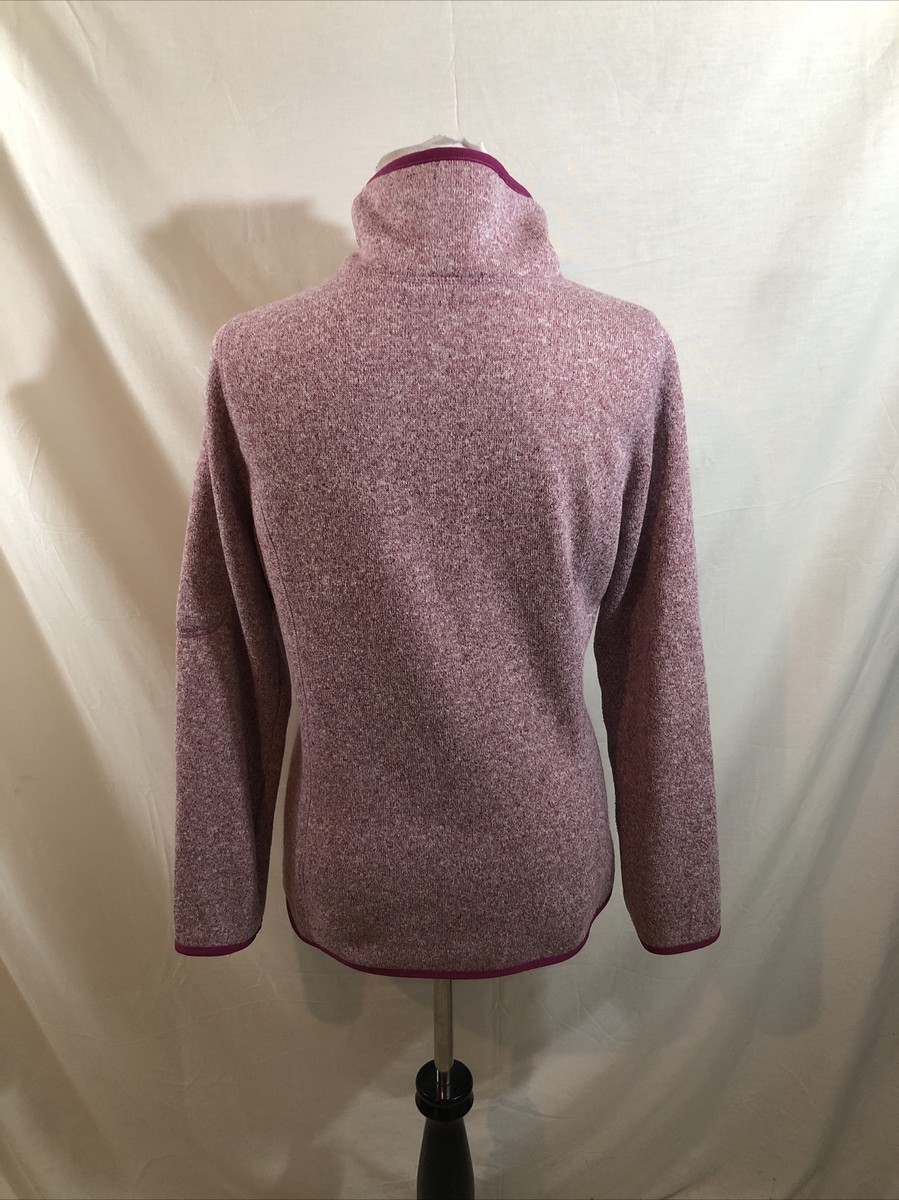 Old Navy Fuchsia Heathered Zip Front - Women's Large - Bust
