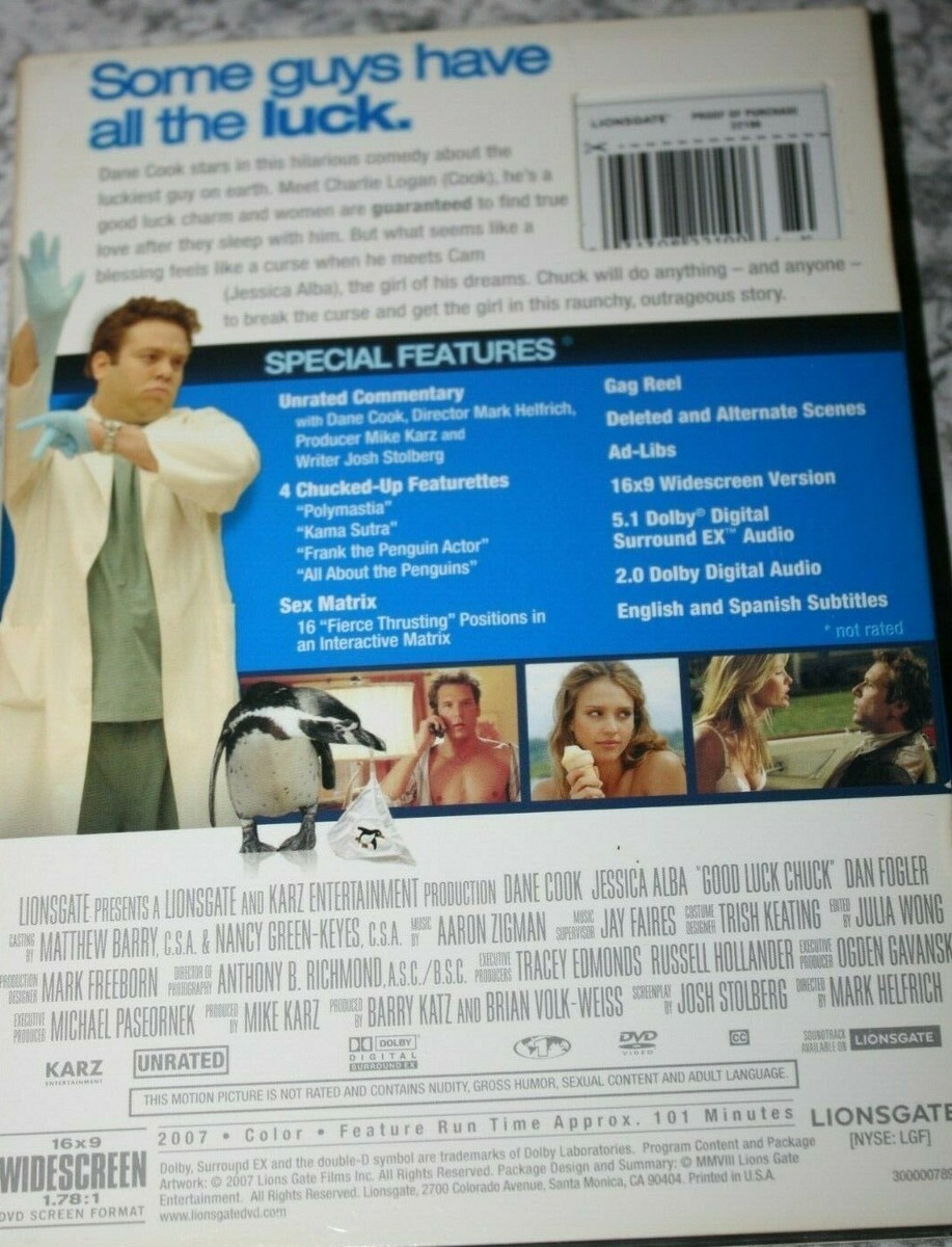 GOOD LUCK CHUCK DVD *DISC & COVER ONLY* GUC 31398221920| eBay
