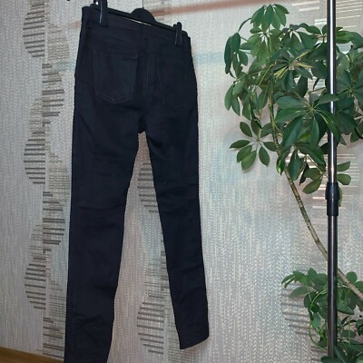 パンツ SAINT LAURENT PARIS skinny denims black Saint Laurent Paris Black Stonewashed Denim Skinny Trash Jeans M