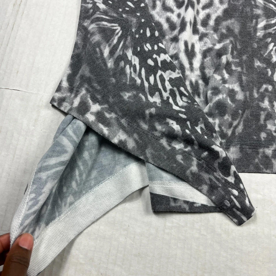 🔥 55% DE DESCUENTO! Camisa túnica tejida con estampado animal manga 3/4 Nally & Millie EE. UU. 3x Foto 3 de 4