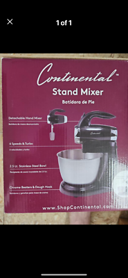 NOB Continental Detachable Stand Mixer Black & Silver CE-MX219 | eBay