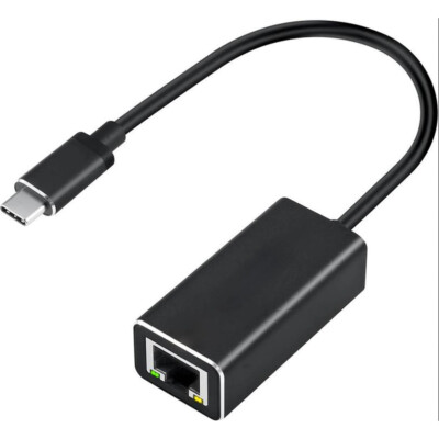 USB C auf Ethernet Adapter Typ C auf RJ45 Netzwerkadapter Gigabit LAN Büchse