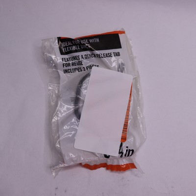 Everbilt 3 in. to 4 in. Adjustable Plastic Cable Tie Clamps (2-Pack)