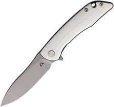 CMB Made Knives Blaze Linerlock White G10 Folding D2 Steel Pocket Knife
