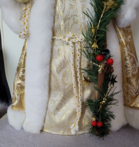 Gold Santa Claus 18" Christmas Decoration Free Standing - Picture 4 of 9