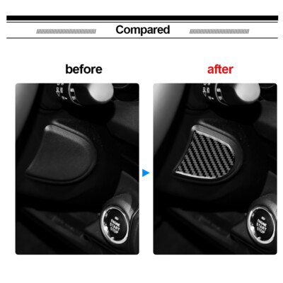 Real Carbon Fiber Ignition Key Side Cover For Subaru Impreza / XV Crosstrek (2017-2022) – Gloss Finish