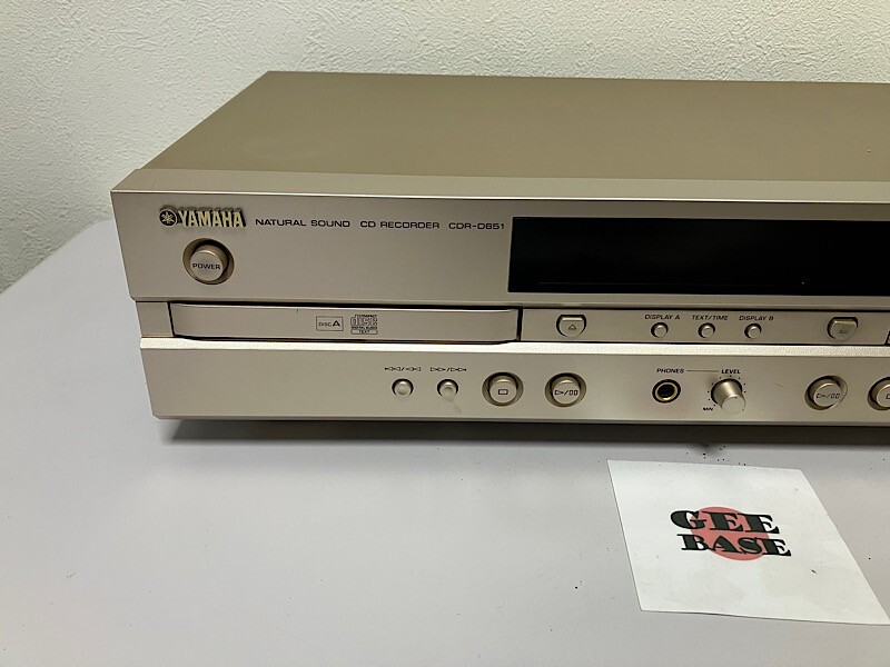 Yamaha CDR-D651 dual music CD Recorder Natrual Sound Confirmed