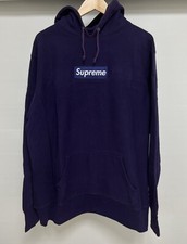 supreme box logo hoodie purple 2001 xl