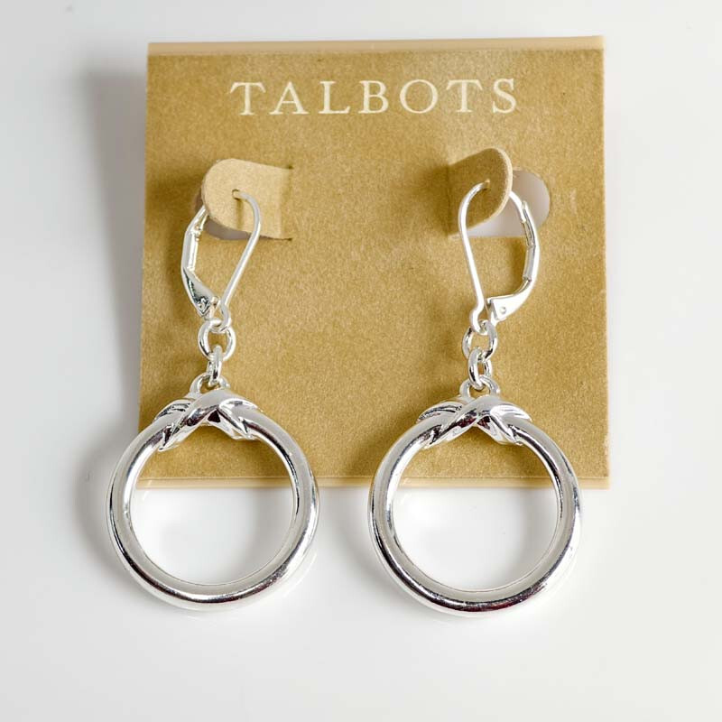 46mm Talbots Loop Drop Earrings for Women - Stylish Holiday Party Gift Jewelry