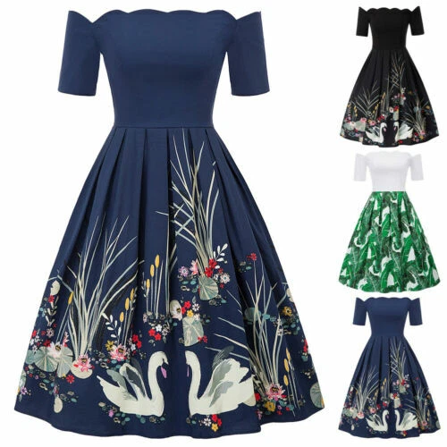 Retro Plus Size Dresses for Women