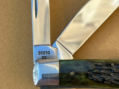 Vintage 1986 Case XX G6292 SS Texas Sesquicentennial Green Bone