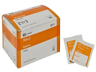 Webcol Skin Cleansing Alcohol Prep Wipes 200 Pack