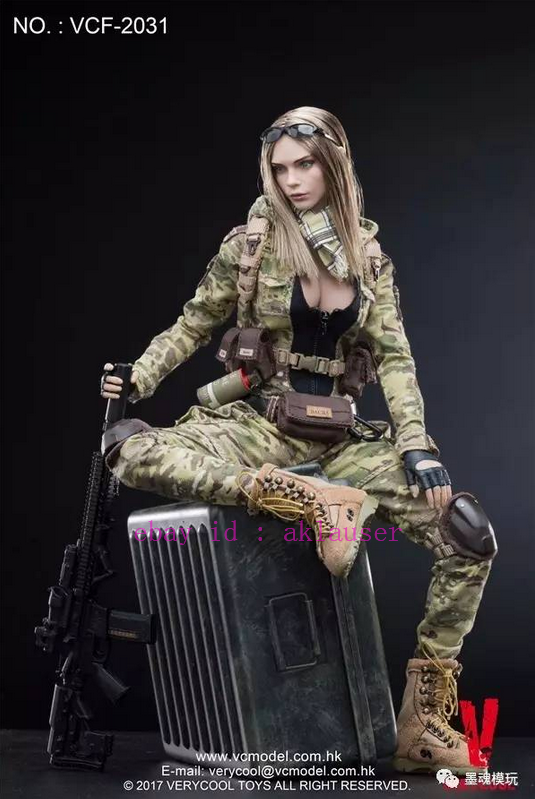 Verycool Vcf-2031 1/6 Camouflage Female Soldier Villa Action