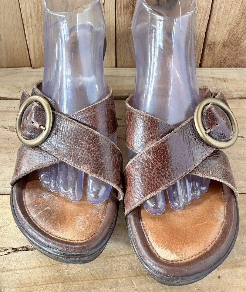 Sandalias de Tacón Marrón Nurture Zapatos Verano BOHO Plataforma Mujer’s Talla 10 M Foto 3 de 4