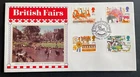 1983 British Fairs PPS Silk FDC. Unaddressed with Northampton SHS