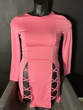 Pink Cutout Dress M