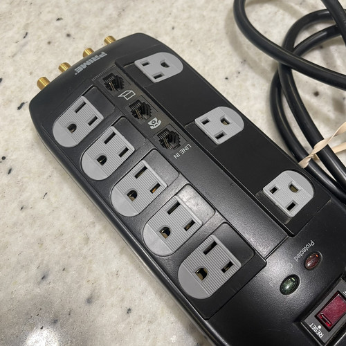 Prime Surge Protector Power Strip Ethernet Cable Telephone Coaxial Protection - Picture 3 of 8