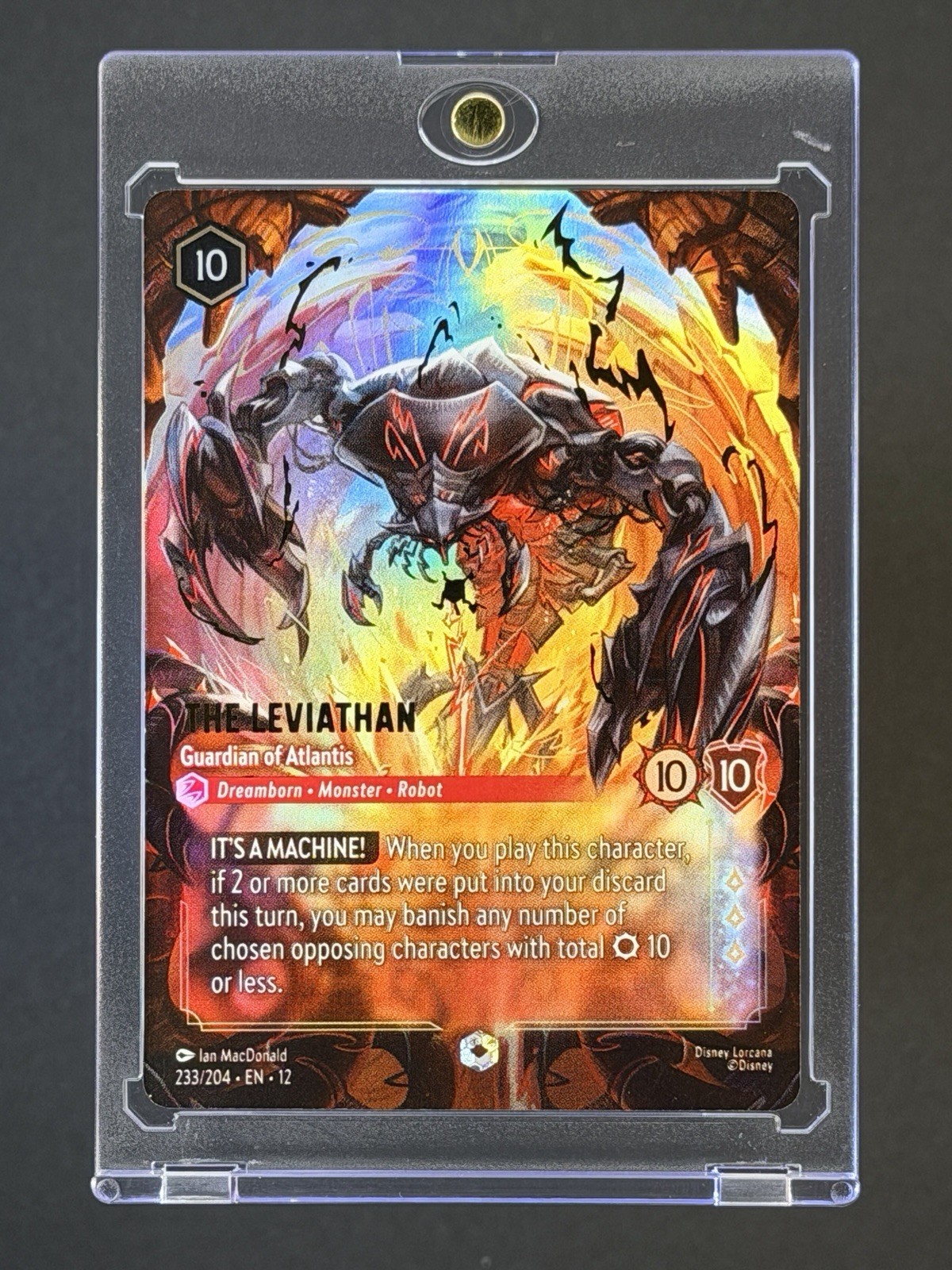 The Leviathan - Guardian of Atlantis (Enchanted) 233/204 Wilds Unknown + Case