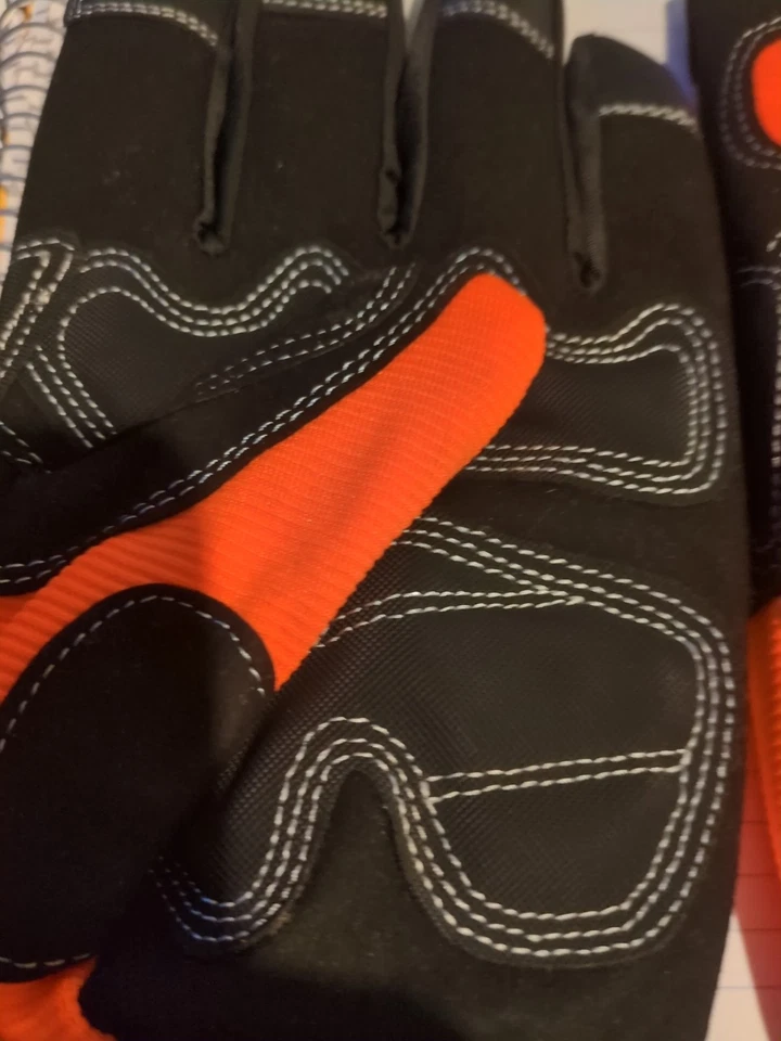 Зимние рабочие перчатки с высокой видимостью Heatlok водонепроницаемые изолированные SIze XL Orr Safety оранжевые - Изображение 2 из 4