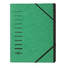 Pagna Document Wallet 7-Piece Material Pressboard green 7-Piece
