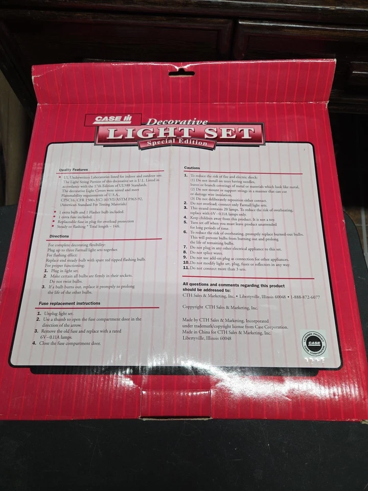 Case Farmall F-12 Decorative 20 Piece String Light Set Special Edition 20 pc - Image 3 of 3