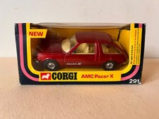 Corgi AMC Pacer X 291 New in Original Box Red Corgi Car