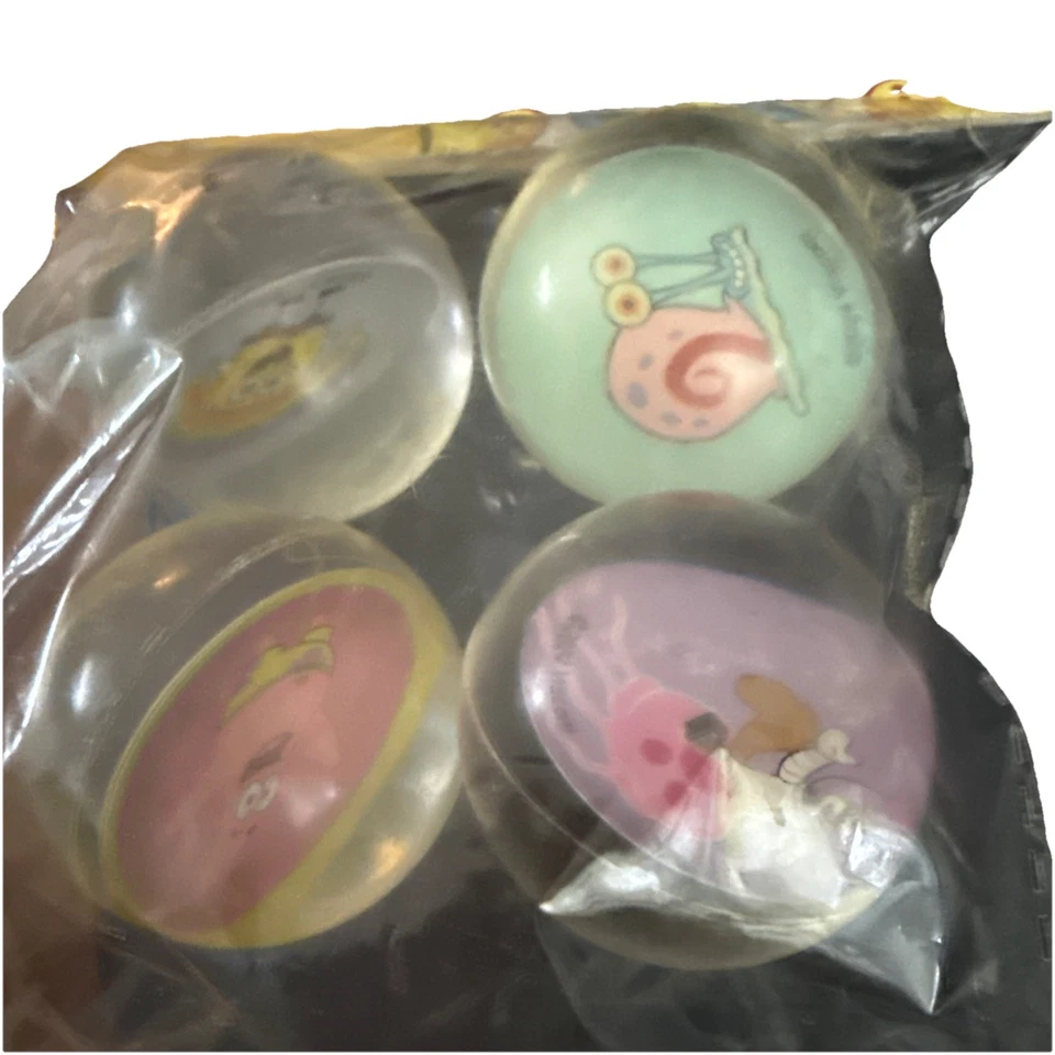 SPONGE BOB SQUARE PANTS Patrick 8 7” Plates & 4 Rubber Balls New Sealed - Image 3 of 4