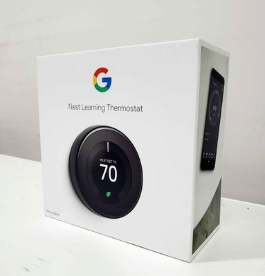 Google Nest Learning Thermostat 3rd Gen - Mirror Black