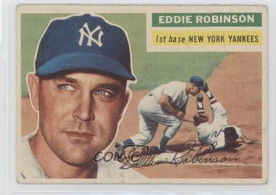 1956 Topps Eddie Robinson (Year Stats All Visible) #302 2v5